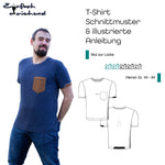 Schnittmuster T-shirt „Mut zur Lücke“ Herren Gr. 44 - 64 - Sewando