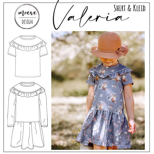 Schnittmuster Kleid Valeria Gr. 74 - 158 - Sewando