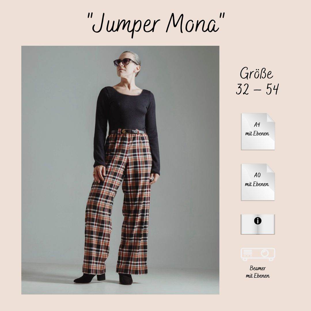 Schnittmuster Jumper Mona (Gr. 32 – 54) - Sewando