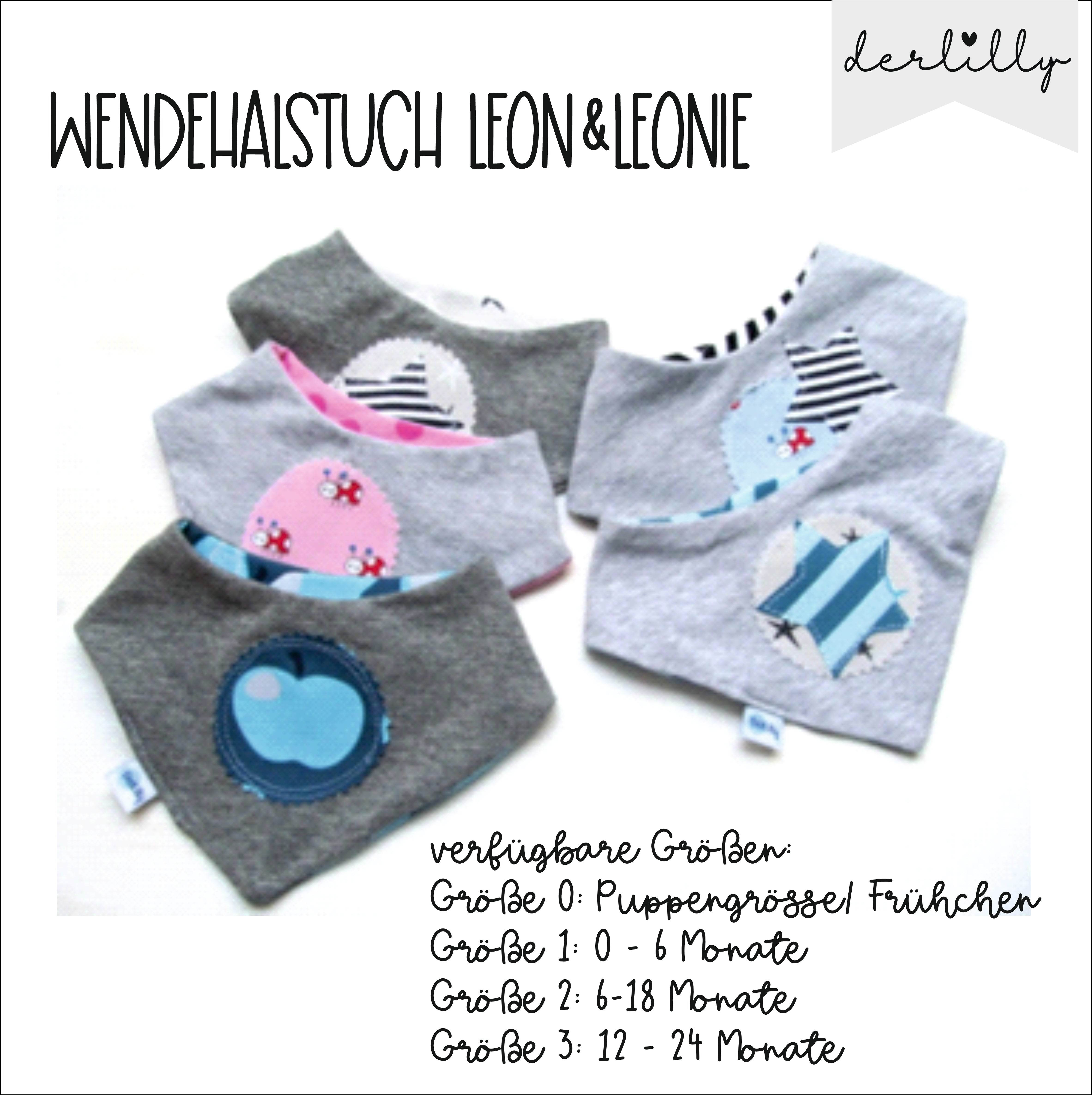Ebook Nähanleitung Wendehalstuch Leon & Leonie - Sewando