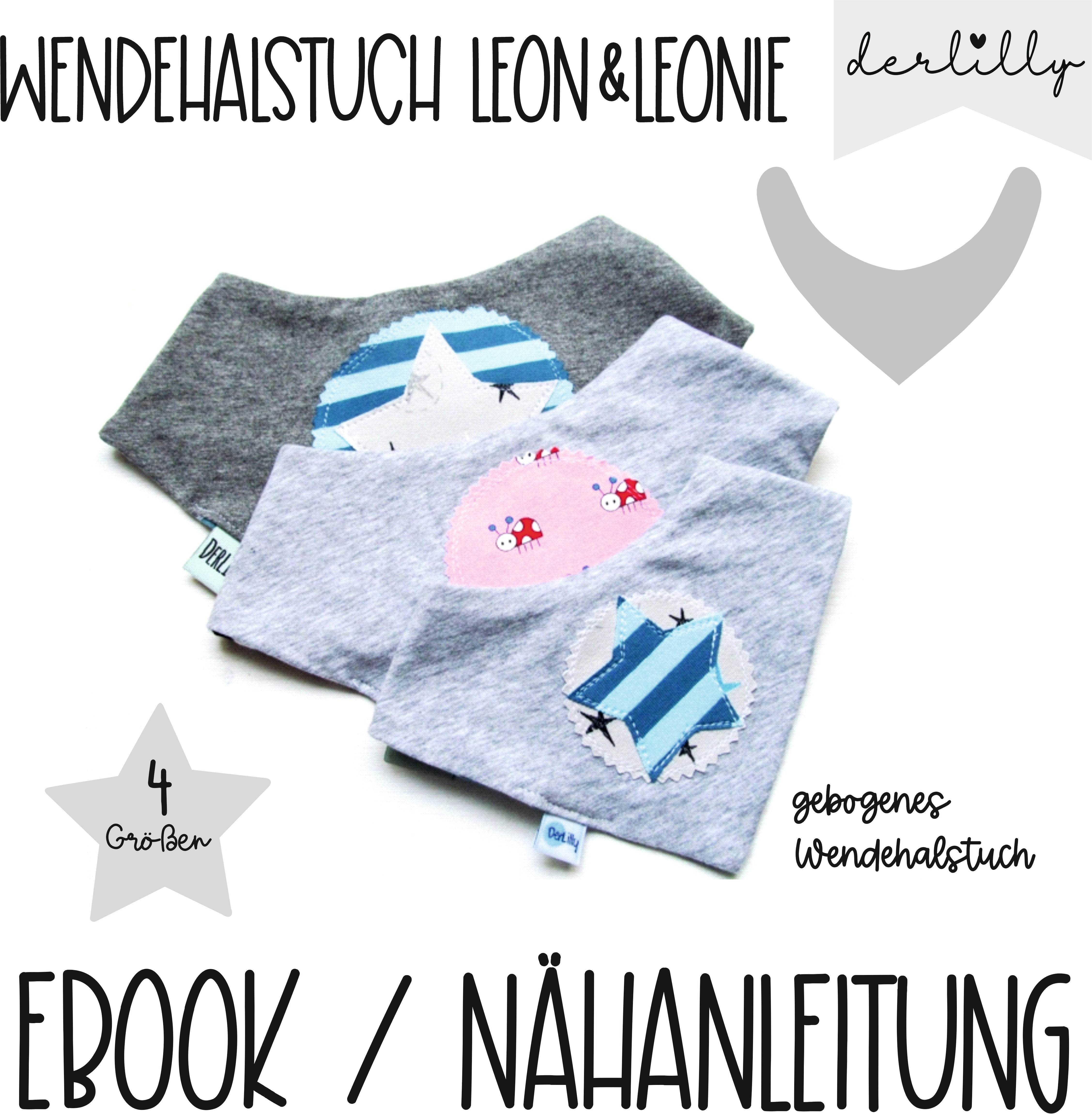Ebook Nähanleitung Wendehalstuch Leon & Leonie - Sewando