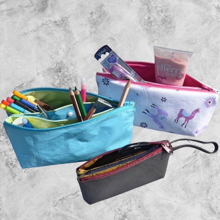 Schnittmuster Tasche Kiki 3in1 Alleskönner / Schlampermäppchen / Abendtasche - Sewando