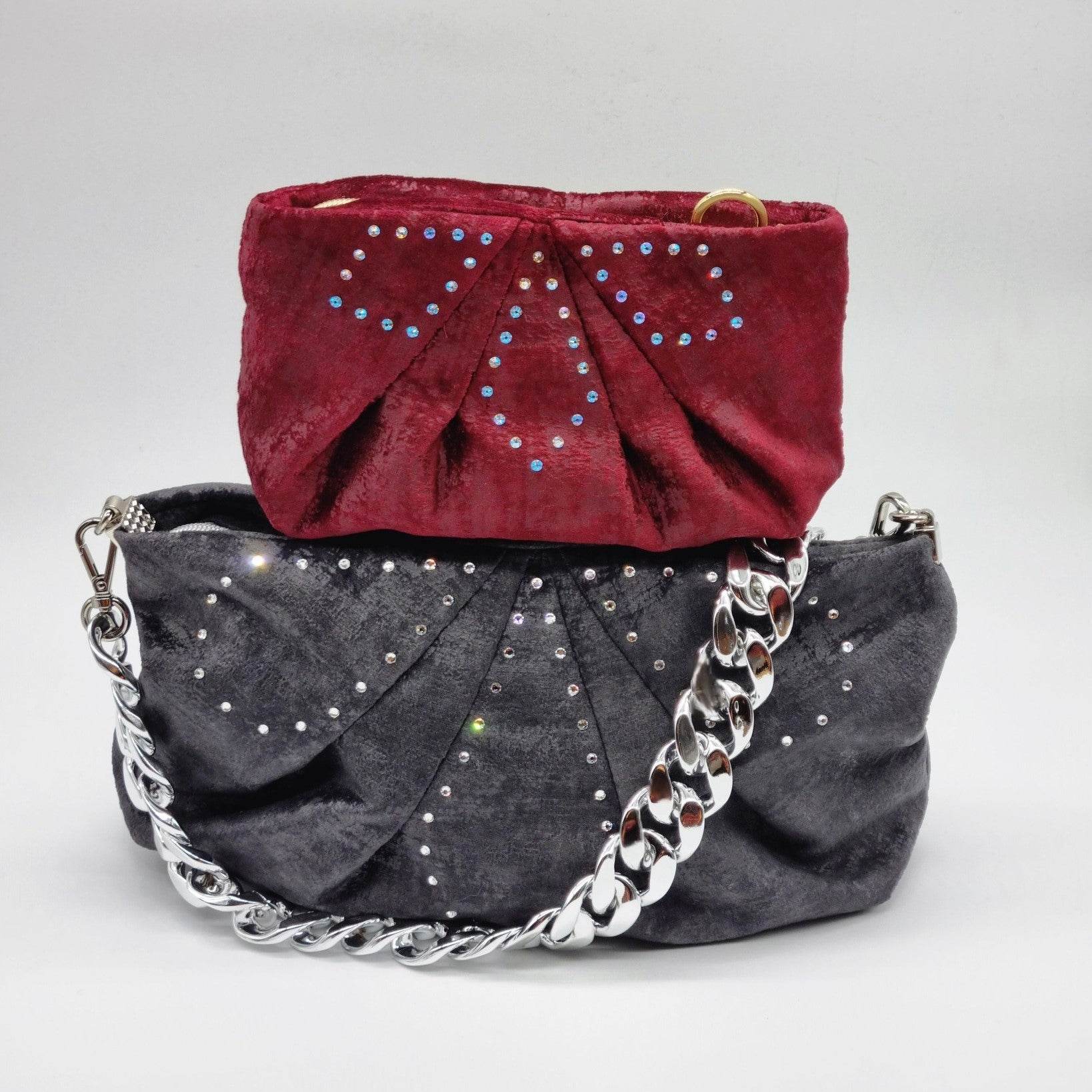 Schnittmuster Clutch Leni mit raffinierten Streifen - Sewando