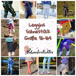 Schnittmuster Leggins Sahnestück Größe 56-164 - Sewando