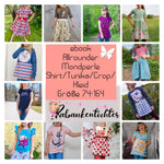 Schnittmuster Mondperle Größe 74-164 Kleid, Shirt, Tunika, Crop-Top - Sewando