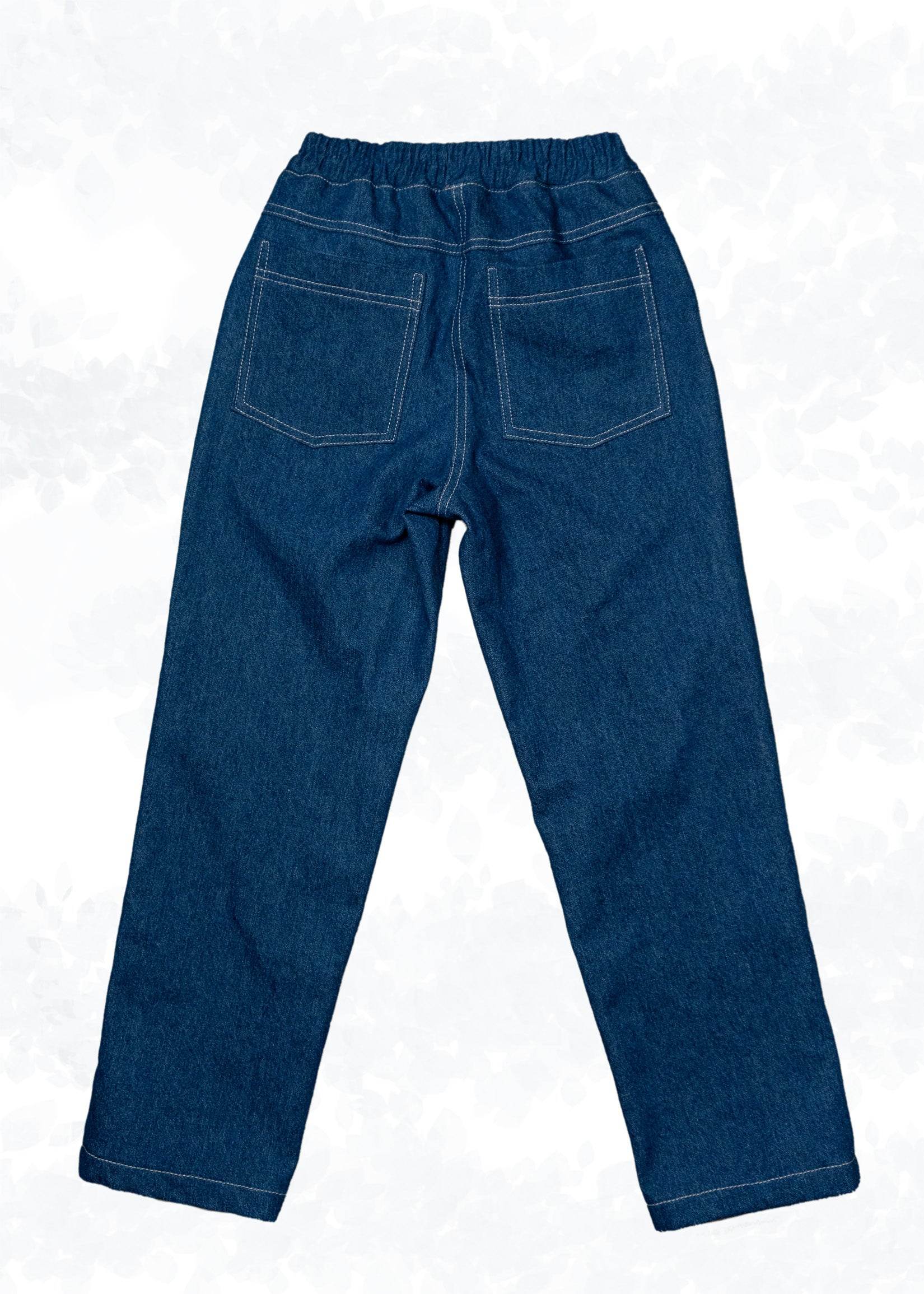 Toni - lange Kinder Hose mit Gummizug aus Sweat oder Webware Gr. 98-164 - Sewando