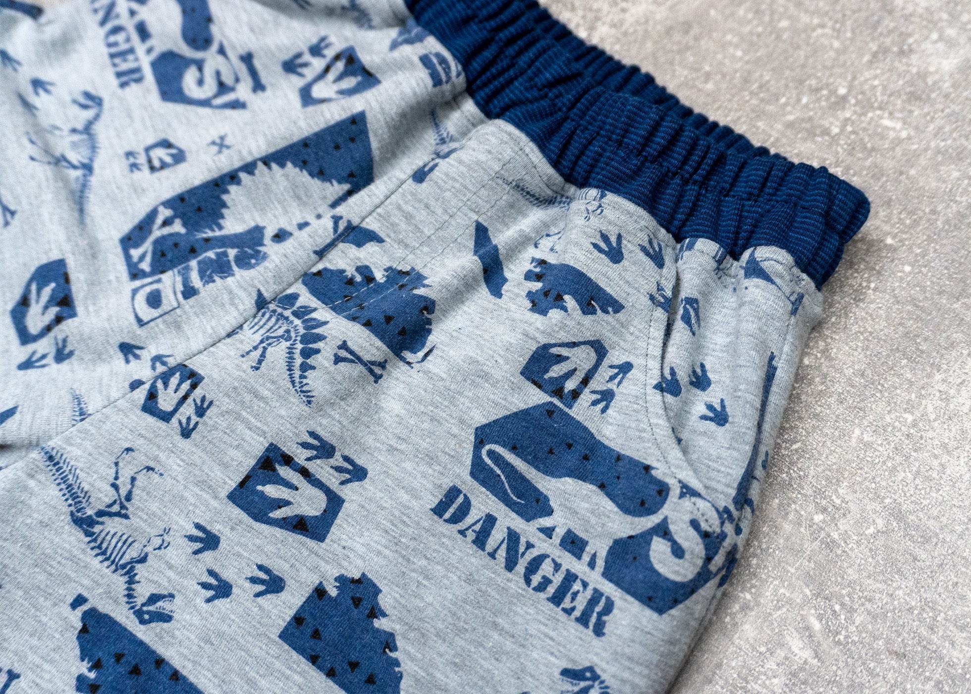 Toni - lange Kinder Hose mit Gummizug aus Sweat oder Webware Gr. 98-164 - Sewando