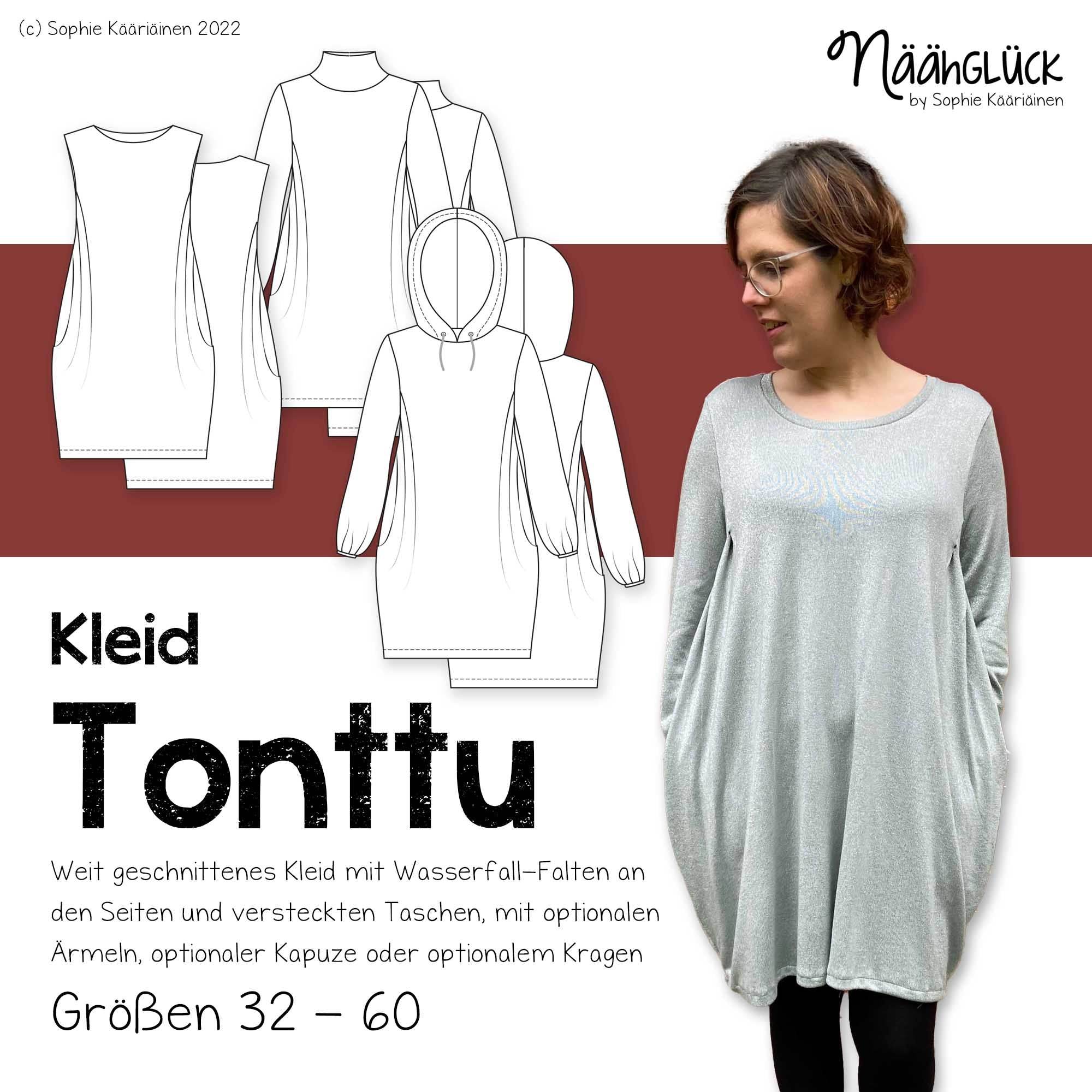 Schnittmuster Kleid Tonttu – Größen 32 – 60 - Sewando