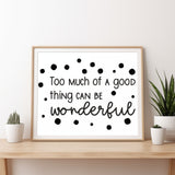 Plotterdatei Plottervorlage "Too much"