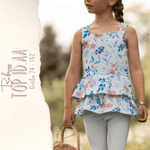 Top Id.aa – Sommertop mit Spaghettiträgern, Knopfleiste & Volants – Schnittmuster Gr. 74-152 - Sewando
