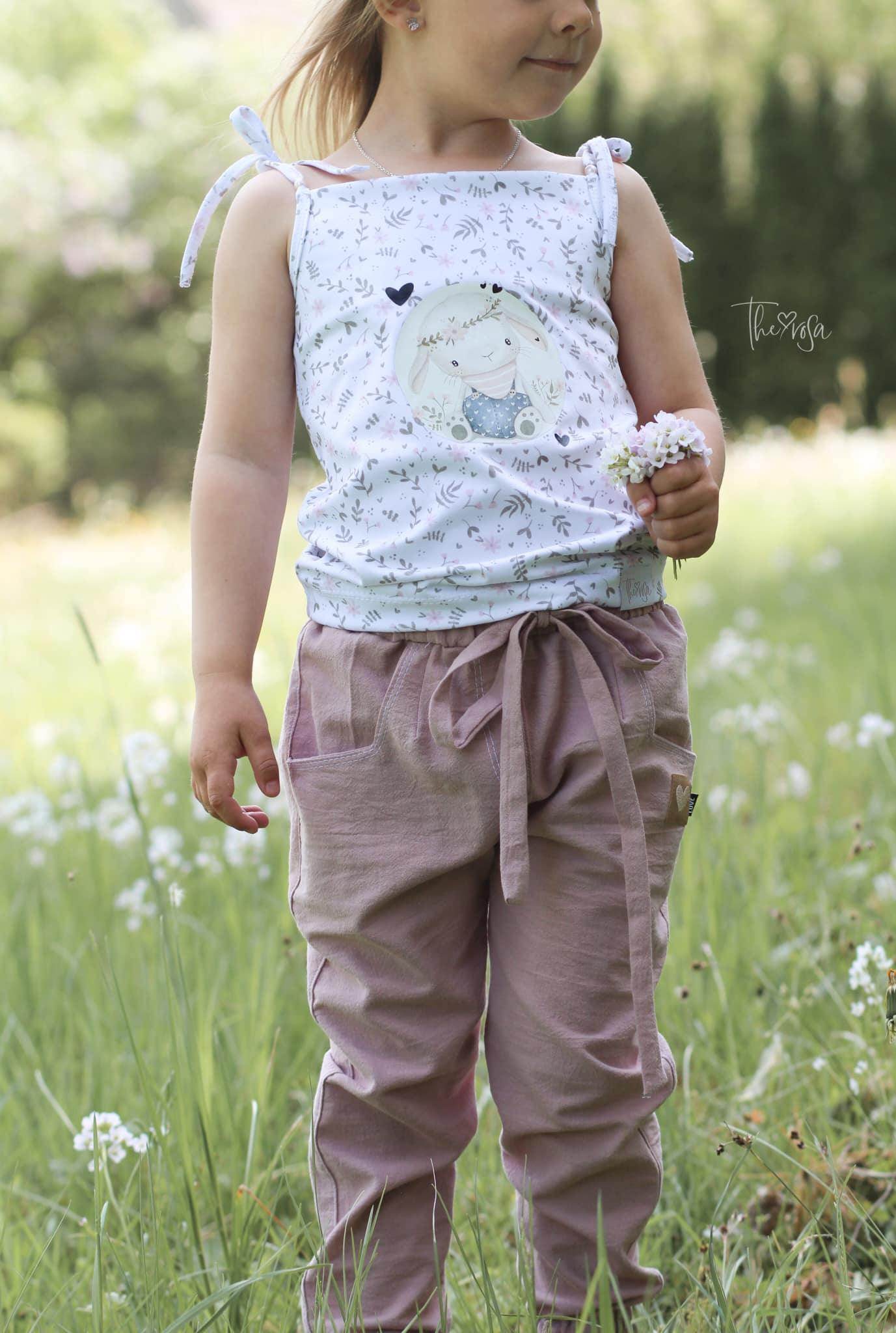 Top Id.aa – Sommertop mit Spaghettiträgern, Knopfleiste & Volants – Schnittmuster Gr. 74-152 - Sewando