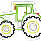 Stickdatei - Traktor Kissen ITH in 5 Größen
