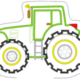 Stickdatei - Traktor Kissen ITH in 5 Größen