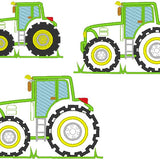 Stickdatei - Traktor alle Größen Trecker Applikation