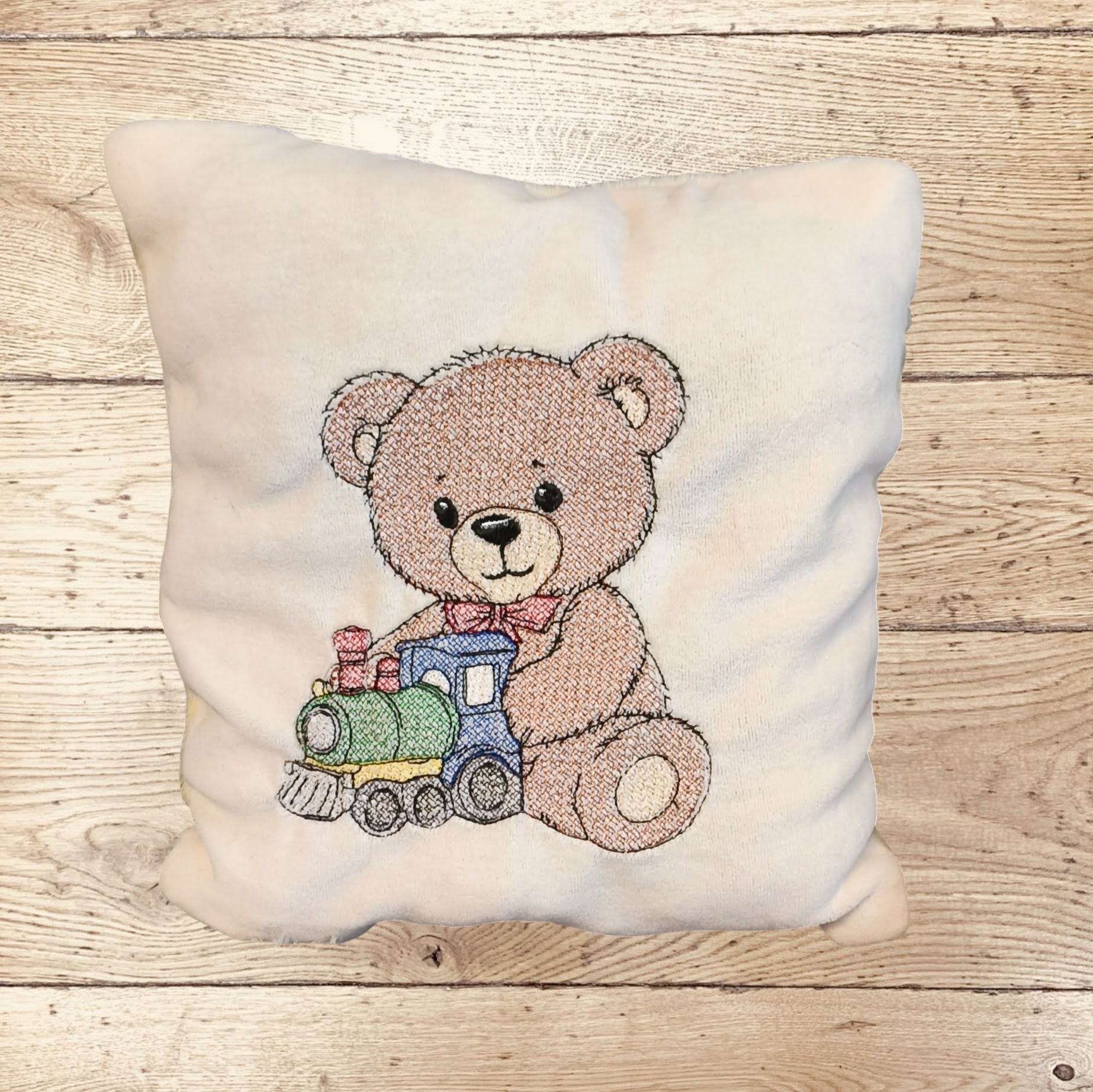 Stickdatei Teddybär mit Eisenbahn Set 2594 - Sewando