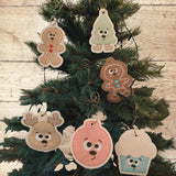 Stickdatei Lustige Weihnachten Baumschmuck Set 25116