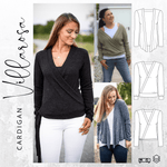 Schnittmuster Cardigan-Pullover VILLAROSA Gr. 32-56 : - Sewando