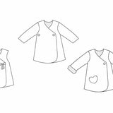 Tunika mit oder ohne Ärmel MARIE Schnittmuster Ebook pdf Schnittmuster PDF Ebook download Patternforkids 