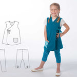 Tunika und Leggings Set MARIE und BIBI Schnittmuster Ebook pdf Schnittmuster PDF Ebook download Patternforkids 