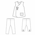 Tunika und Leggings Set MARIE und BIBI Schnittmuster Ebook pdf Schnittmuster PDF Ebook download Patternforkids 