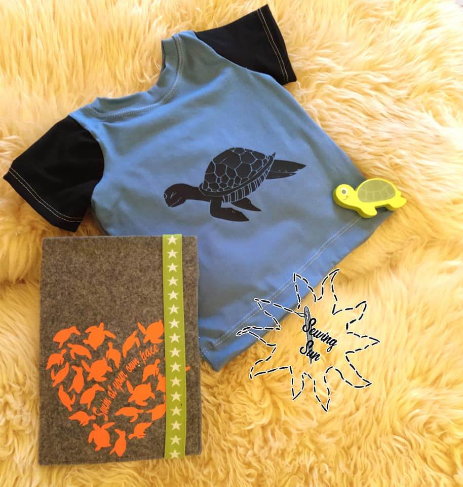 Plottervorlage Seaside Turtle Plotterdatei - Sewando