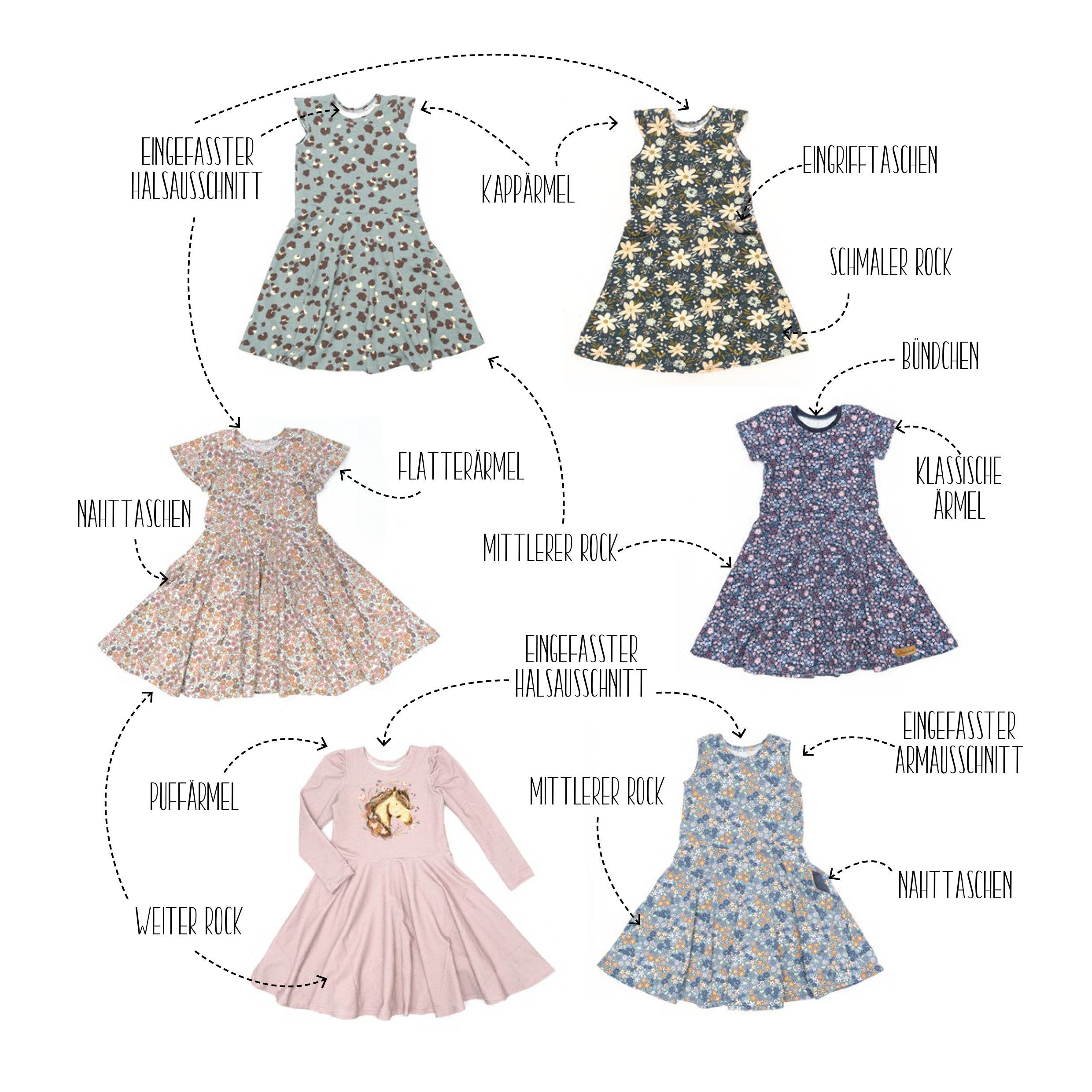 Schnittmuster Twirly Dress 62-146 [Digital] - Sewando