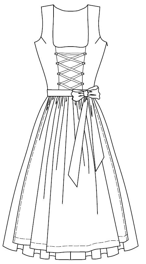 Schnittmuster Dirndl Isabel Gr. 34-52 : - Sewando