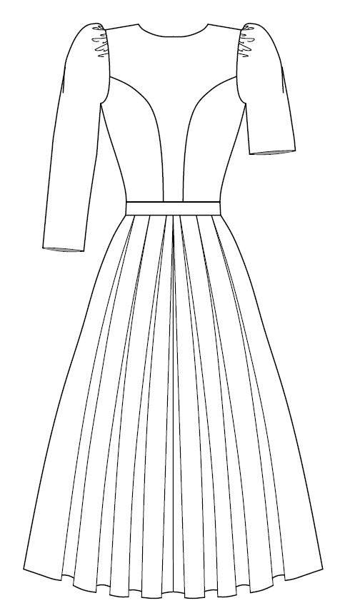 Schnittmuster Dirndl Sophie mit Herzausschnitt und Ärmel Gr. 34-52 : - Sewando