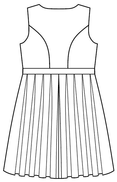 Schnittmuster Kinderdirndl Felia Gr. 122-158 : - Sewando