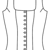 Schnittmuster Mieder mit Schößchen Luise Gr. 34-52 : - Sewando