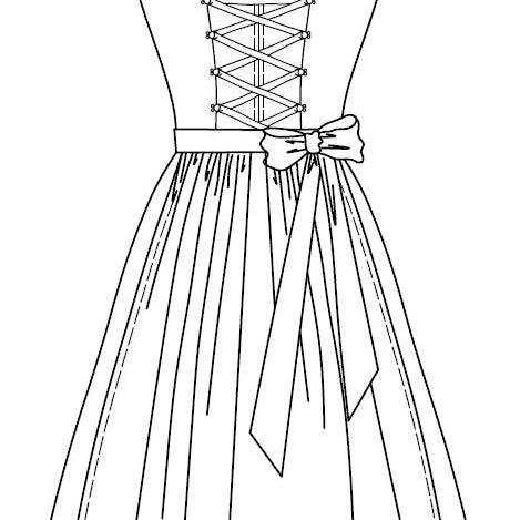 Schnittmuster Dirndl Schneewittchen Gr. 34-52 : - Sewando