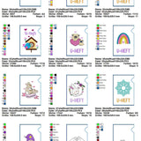 Stickdatei Set ITH U-Heft Hüllen + Einzelmotive - Sewando