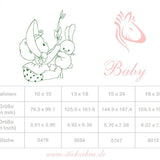 Baby mit Hase Stickdatei – nostalgisches Doodle-Motiv für Geburtsgeschenke und Kinderzimmer - Sewando