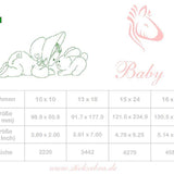 Redwork Stickdatei Baby mit Hase – filigran & liebevoll für dein Herzensprojekt - Sewando
