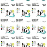 Stickdatei Set Maritimes Alphabet Split Monogramm in 3 Größen - Sewando