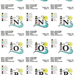 Stickdatei Set Maritimes Alphabet Split Monogramm in 3 Größen - Sewando