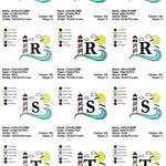 Stickdatei Set Maritimes Alphabet Split Monogramm in 3 Größen - Sewando