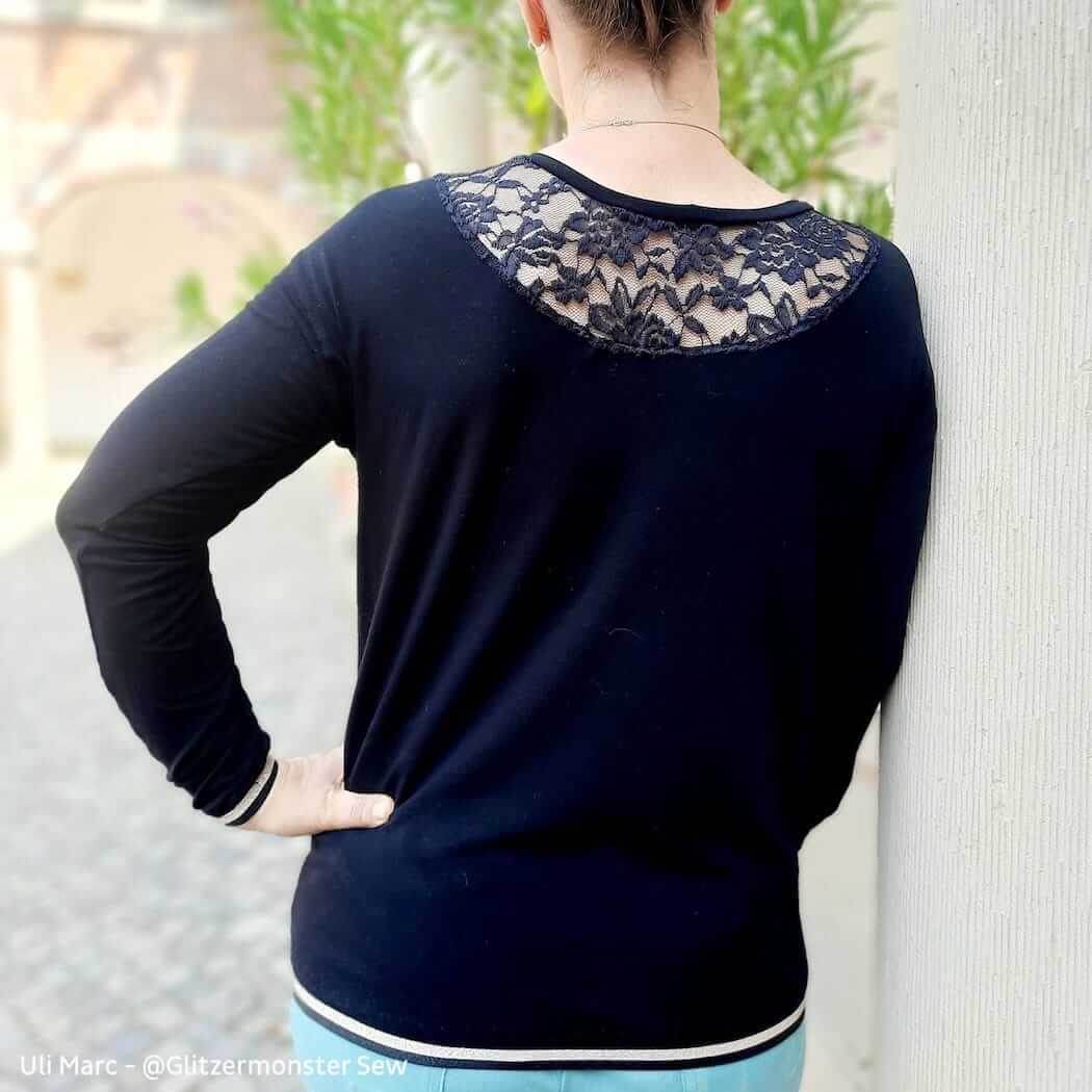 Schnittmuster Shirt mit Falten und Rückenpasse | Gr. 32-50 - Sewando