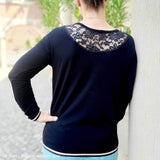 Schnittmuster Shirt mit Falten und Rückenpasse | Gr. 32-50 - Sewando