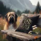 Stickdatei Applikation Briard "Jolina" - realistisch - FÜR HELLE & DUNKLE STOFFE