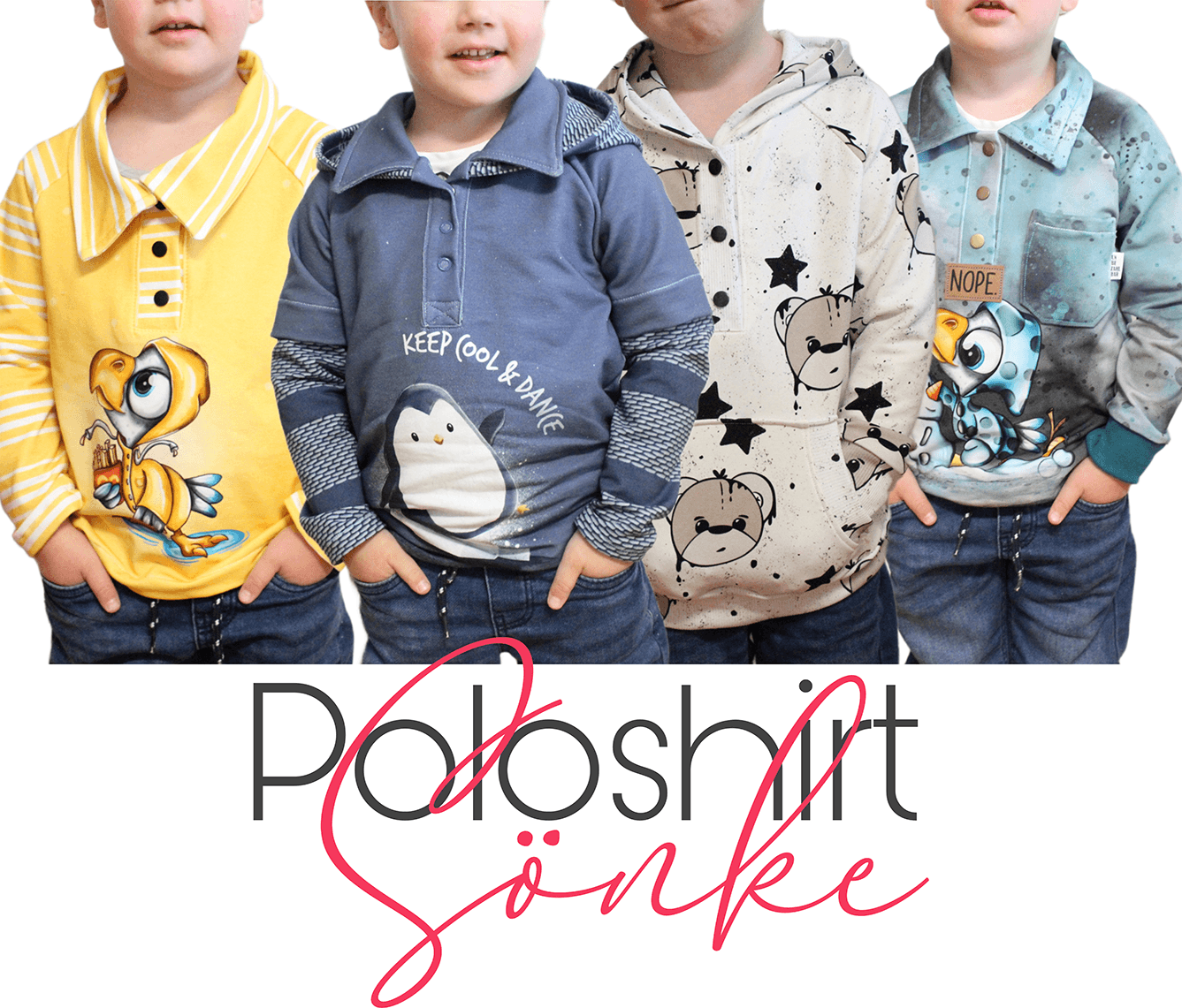 Schnittmuster Poloshirt Sönke Gr. 74-170 : - Sewando