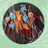 Stickdatei Topper Stiftetopper Schulanfang Motive - Sewando