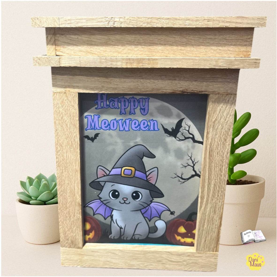 Plotterdatei Digiset & Plott Shadow the Cat – Halloween Plotterdatei Kätzchenhexe Sublimation, Digistamp, Digipaper ! - Sewando