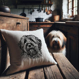 Stickdatei Briard "Jolina" - realistisch - FÜR HELLE STOFFE
