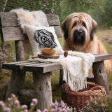 Stickdatei Briard "Jolina" - realistisch - FÜR HELLE STOFFE