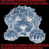 Stickdatei Applikation Cockapoo "Funny" - realistisch - FÜR HELLE & DUNKLE STOFFE