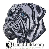 Stickdatei Applikation Mastiff "Marta" - realistisch - FÜR HELLE & DUNKLE STOFFE