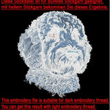 Stickdatei Applikation Golden Doodle "Chooper"- realistisch - FÜR HELLE & DUNKLE STOFFE