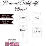 Haus- und Schlafoutfit "Bennett" - Gr. 44-64 - EBook und Nähanleitung