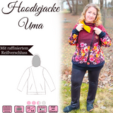 Hoodiejacke "Uma" - Gr. 32-64 - Schnittmuster und Nähanleitung